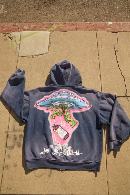 Alien invasion zip up