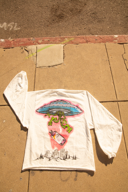 Alien invasion long sleeve tee