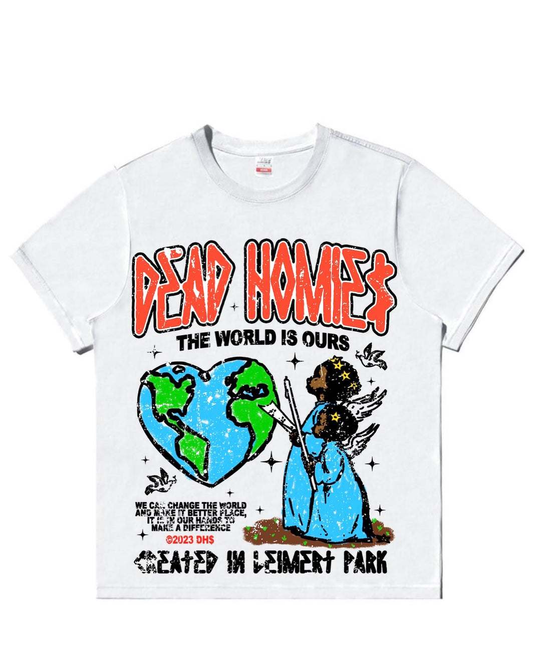 Deadhomies angels tee